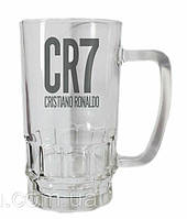 Келих для пива скляний CR7 Крістіано Роналдо 600 ml