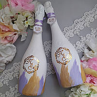 Свадебное шампанское декорированное (1 бутылка без стоимости шампанского)
