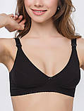 Бюстгальтер для годування, чорний, фото 7