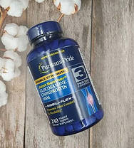 Puritan's Pride Double Strength Glucosamine, Chondroitin MSM 240 таб, фото 3