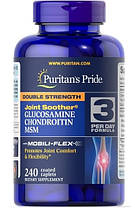 Puritan's Pride Double Strength Glucosamine, Chondroitin MSM 240 таб, фото 2