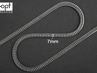 Ланцюжок (ручка) для сумки клатча, 7мм нікель, метражна (65-358)