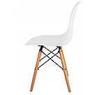 Кухонний стілець крісло-173 FULL KD табурет на ніжках дерево бук у вітальню обідній стілець на кухню білий, фото 7