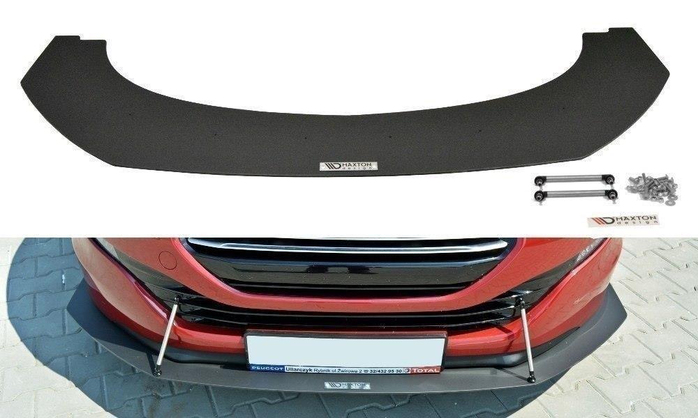 Сплітер Peugeot RCZ (12-15) тюнінг обвіс губа (V2)
