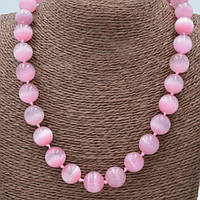 Буси Котяче око Рожевий Кулька 14 мм