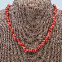 Намисто натуральний корал довжина бус 45 см