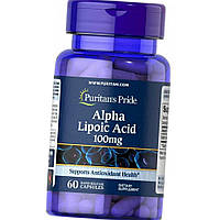 Альфа-липоевая кислота Puritan's Pride Alpha Lipoic Acid 100 mg 60 капсул