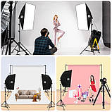 Набір постійного світла Puluz PU5071-2 Led Softbox Kit, фото 7