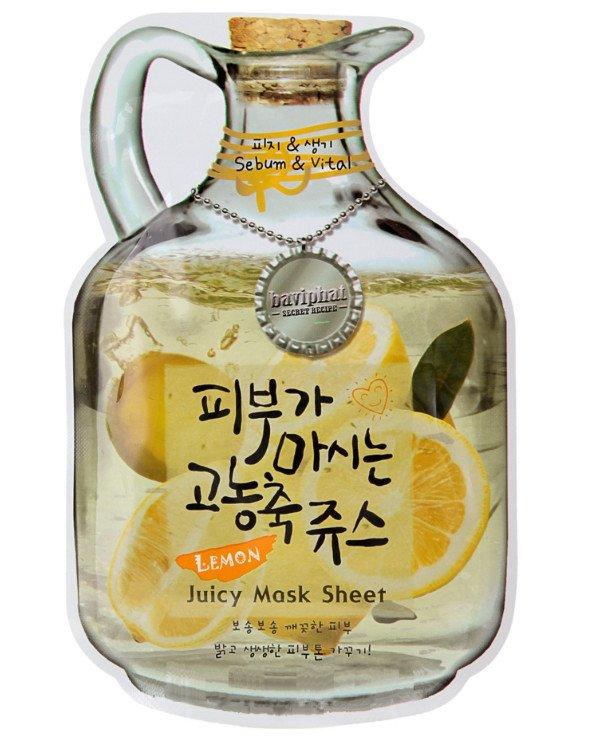Lemon Olivie Juicy mask Shet Тканина маска, фото 1