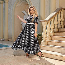 Сукня БАТАЛ міді в кольорах 986608, фото 4