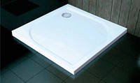 Піддон для душової кабіни литий мармур квадратний 100 х 100 см Aqua-World білий