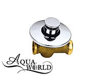 Кран змивної для унітазу AQUA-WORLD СМ002.4 хром нажимний