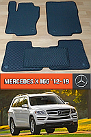 ЕВА коврики Мерседес X166 2012-2019. EVA резиновые ковры на Mercedes X166