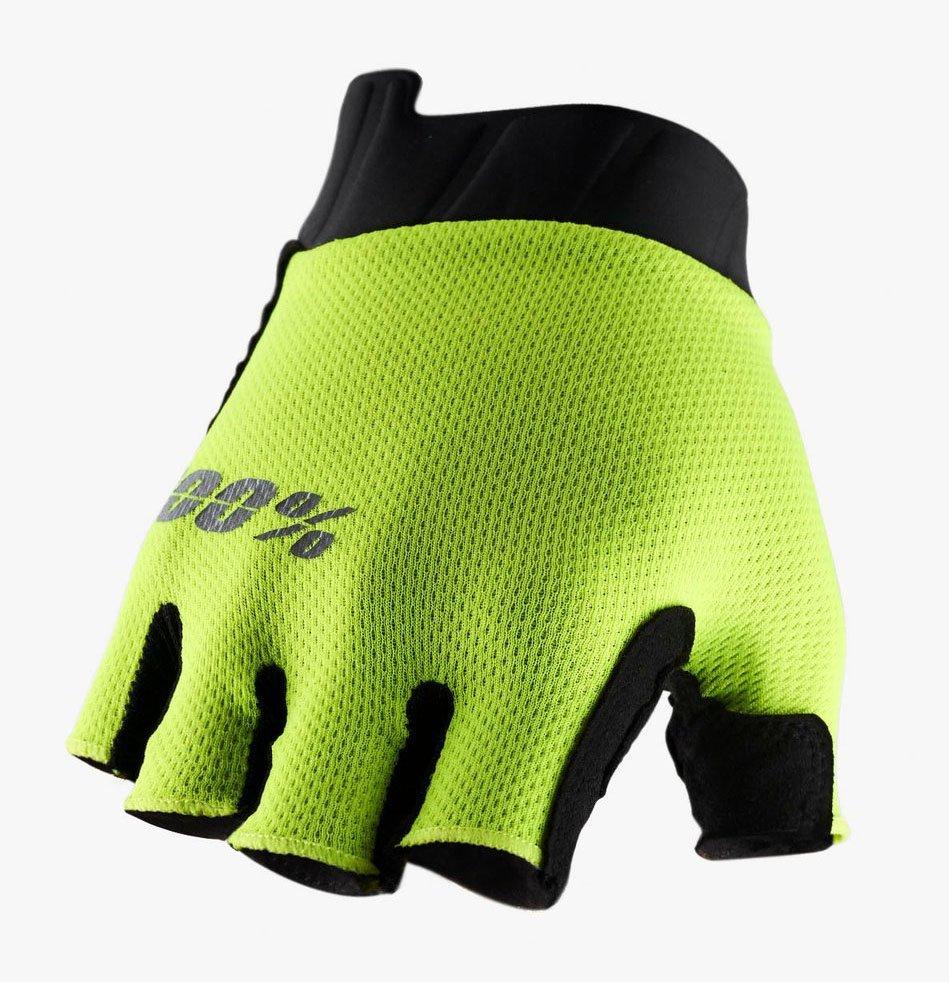 Рукавички Вело Ride 100% EXCEEDA Gel Short Finger Glove [Fluo Yellow], M (9)