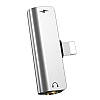 Перехідник для айфона Lightning на 3.5 мм заряджання та звук Audio converter HOCO LS-25 Оригінал, фото 3