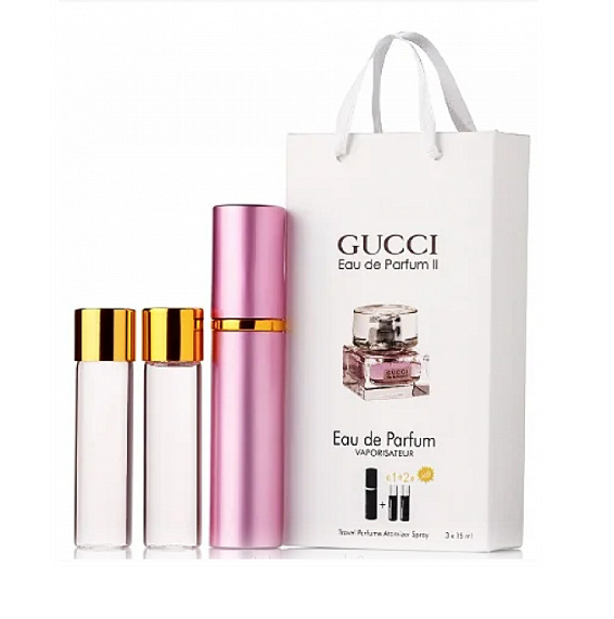 Женский мини парфюм Gucci Eau De Parfum II, 3*15мл - фото 1 - id-p1431715176