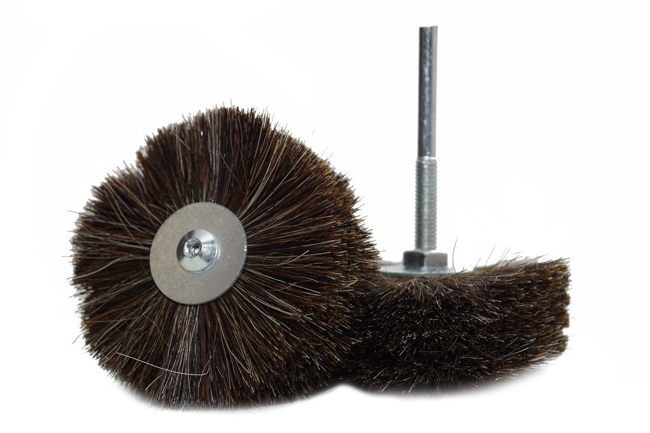 Щітки для полірування воску, воскування. Щітка з кінського волосся для дриля.