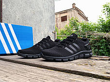 Чоловічі літні дихаючі кросівки Adidas Climacool Black чорні, фото 3