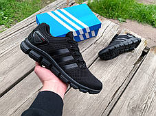 Чоловічі літні дихаючі кросівки Adidas Climacool Black чорні, фото 4