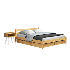 Ліжко дерев'яне двоспальне Нота Бене (бук)