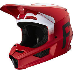 Мотошолом FOX V1 WERD HELMET [Flame Red], XXL