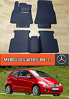 ЕВА коврики Мерседес W169 2004-2011. EVA резиновые ковры на Mercedes W169