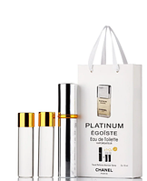 Мужской мини парфюм Chanel Egoiste Platinum, 3*15мл