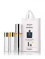 Мужской мини парфюм Chanel Bleu de Chanel , 3*15 мл