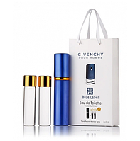 Чоловічий міні парфум Givenchy Blue Label (Живанши Блю Лейбел) 3*15мл