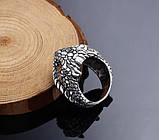 Кільце срібне Дракон, фото 3