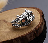 Кільце срібне Дракон, фото 2