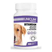 Витамины для собак Бреверс с чесноком Unicum Premium 100 шт