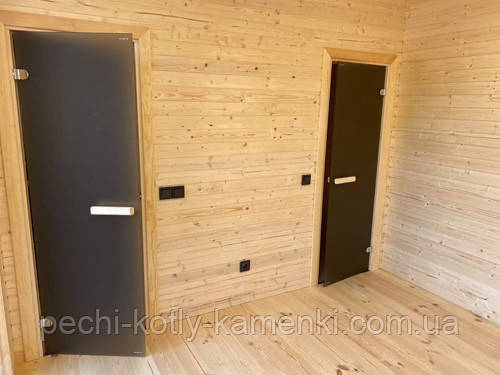Двери для бани 70х200 см GREUS CLASSIK (матовая бронза) 3 петли - фото 2 - id-p122759905