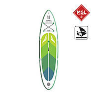 Надувная Wind SUP доска AERO 2.0 Luxury 11" (335x80x15см) Green (крепление для паруса)