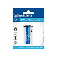 Щелочная батарейка Westinghouse Dynamo Alkaline 9V/6LR61 Крона 1шт/уп blister