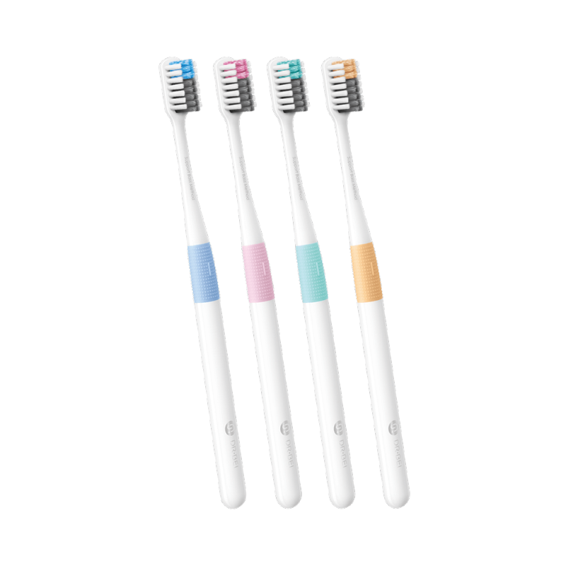 Набор зубных щеток Xiaomi DOCTOR·B Colors 4 шт. (NUN4006RT) - фото 1 - id-p1431751572
