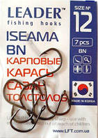 Рыболовные крючки Лидер ISEAMA BN №12, 7шт