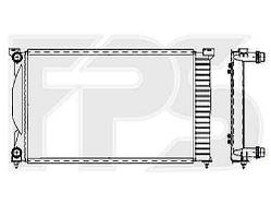 Радіатор охолодження Ауді Audi A4(01-04)B6