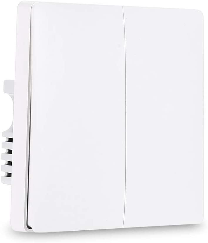 Умный выключатель Xiaomi Aqara Smart Light Switch Line-Neutral ZigBee Version Double Button (QBKG12L) - фото 1 - id-p1431752078