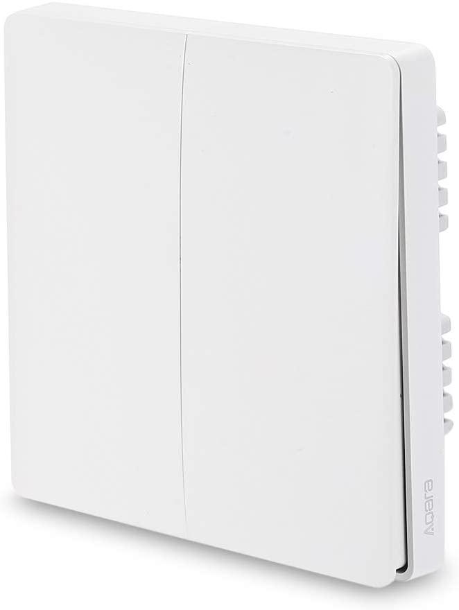 Умный выключатель Xiaomi Aqara Smart Light Switch Line-Neutral ZigBee Version Double Button (QBKG12L) - фото 3 - id-p1431752078