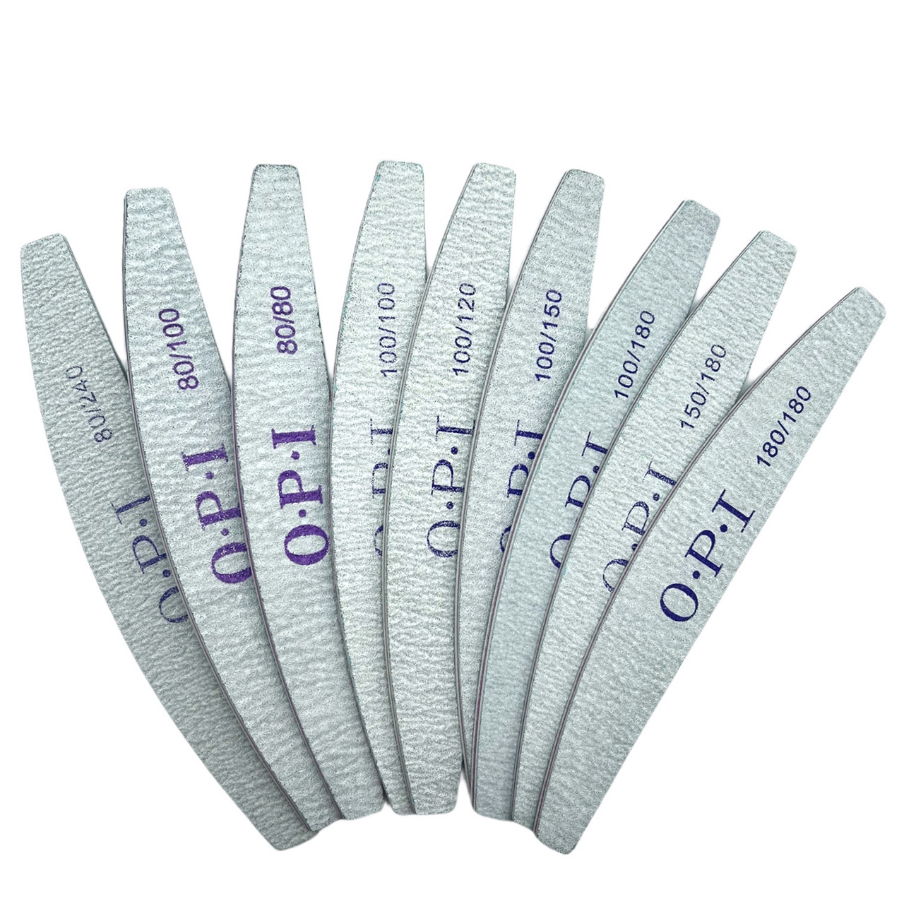 Пилочка двостороння OPI, сіра (човник, дуга) для нігтів, 1 шт.