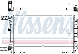 Радіатор охолодження на VOLKSWAGEN GOLF VII (5G, BA, BE) (12-) 1.4 TSI