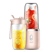 Беспроводной стакан блендер Xiaomi Deerma Juice Blender DEM-NU05 (400 мл) Pink