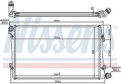Радіатор охолодження на VW CADDY 1.9 TDi 2004-2010