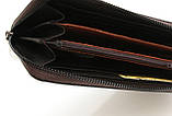 Жіночий шкіряний гаманець Kochi темно-коричневий 9026-Puce, фото 6