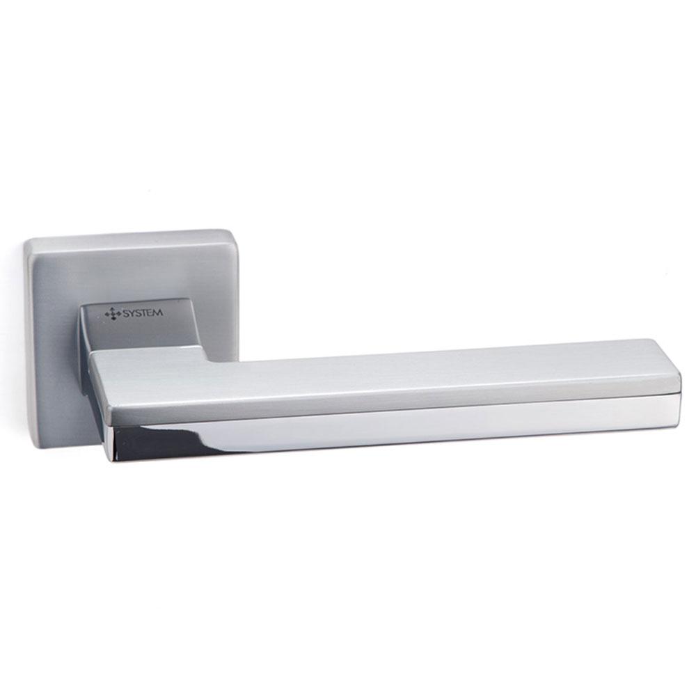 Дверная Ручка System LARISSA Матовый Хром / Хром / Матовый Хром ...
