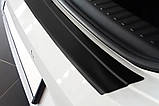 Захисна накладка на задній бампер для Seat Leon Mk4 5дв. хетчбек 2020+ /чорн.нерж.сталь/, фото 9