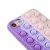 Чохол антистрес Pop It для iPhone 8 силіконовий Поп Іт, Bubble, Фіолетовий, фото 5