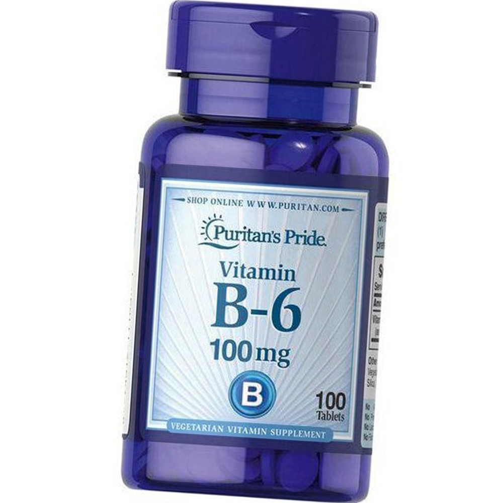 Вітамін В6 Puritan's Pride Vitamin B-6 100 mg 100 таблеток, фото 1