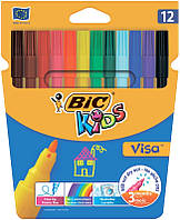 Фломастеры Bic Kids Visa 880 12 цв. (bc888695)